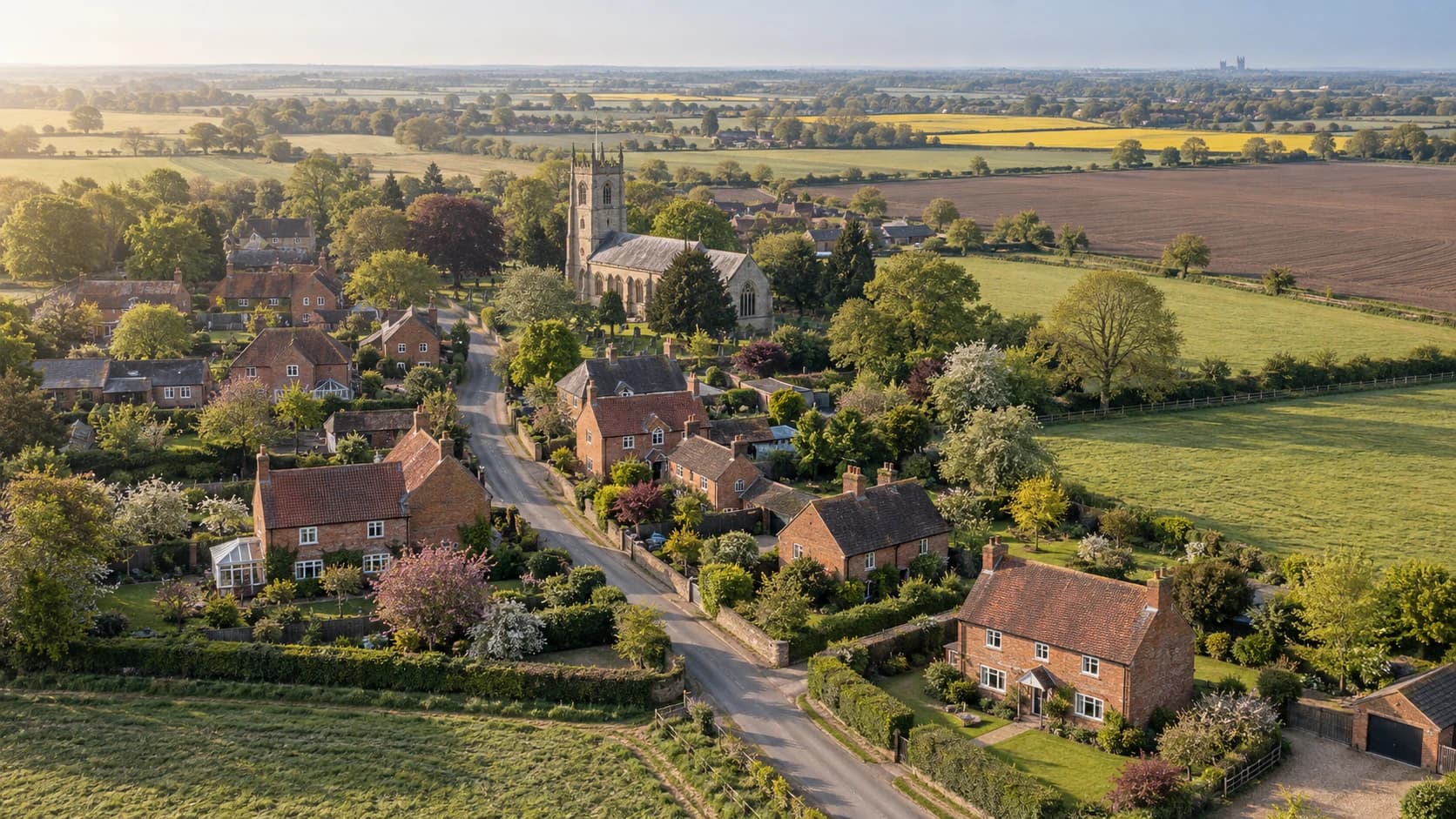 Rural Lincolnshire countryside within the Fuel Tank Solutions service area